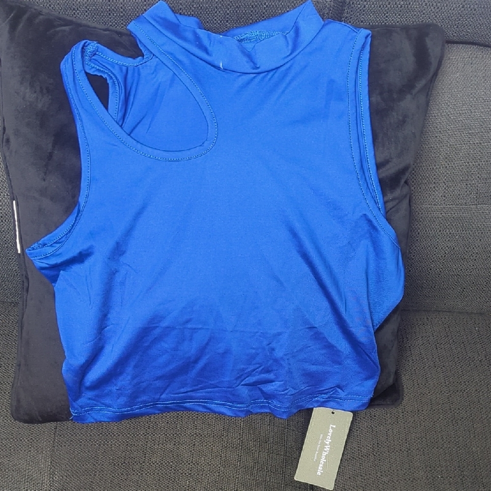 Vibrant Blue Women's Crop Top